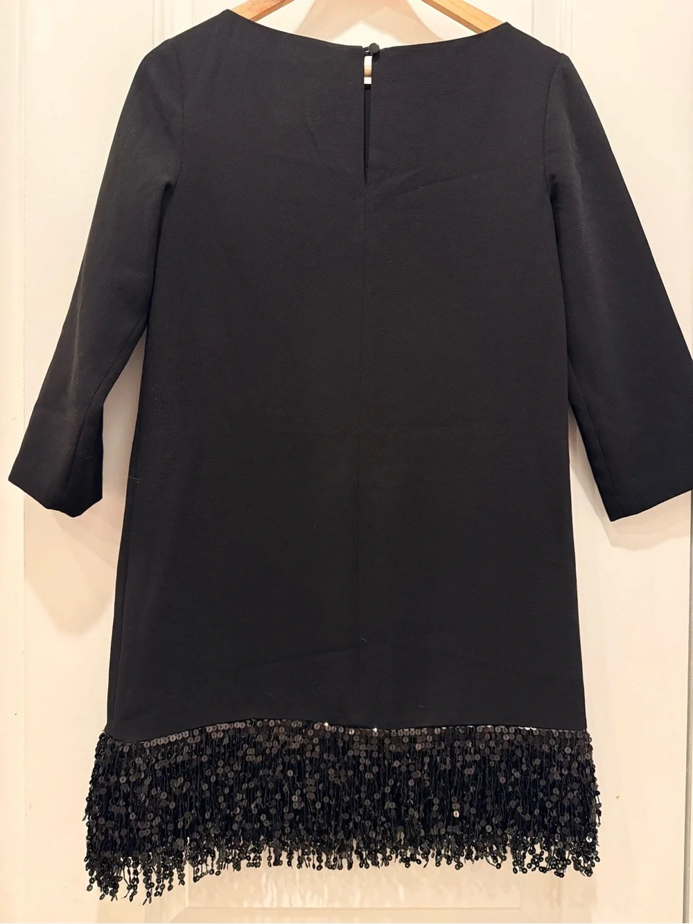 kate spade Black Sequin Fringe Mini Dress